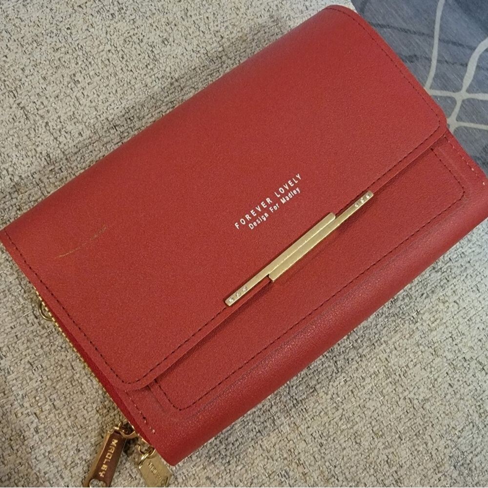 Forever Lovely Design For #Hadley #NWOT Bordeaux #Crossbody Wallet 7x5x1.5